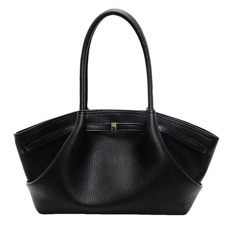 Aura Chic Commuter Tote Bag | Large Capacity PU Leather Shoulder Bag