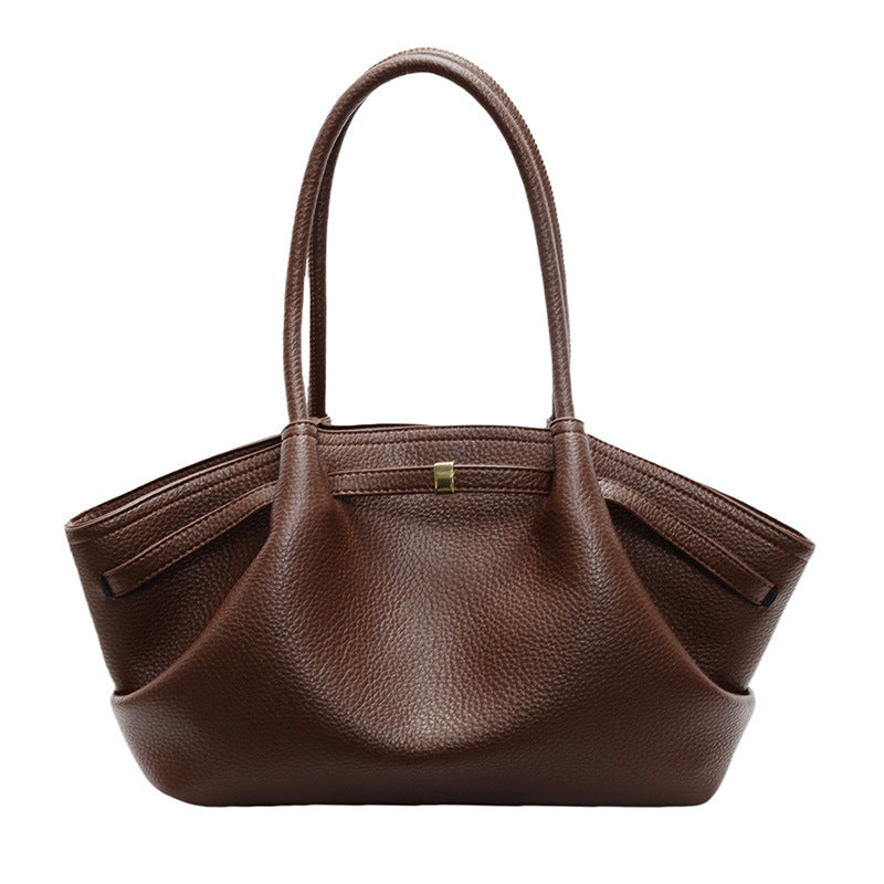 Aura Chic Commuter Tote Bag | Large Capacity PU Leather Shoulder Bag